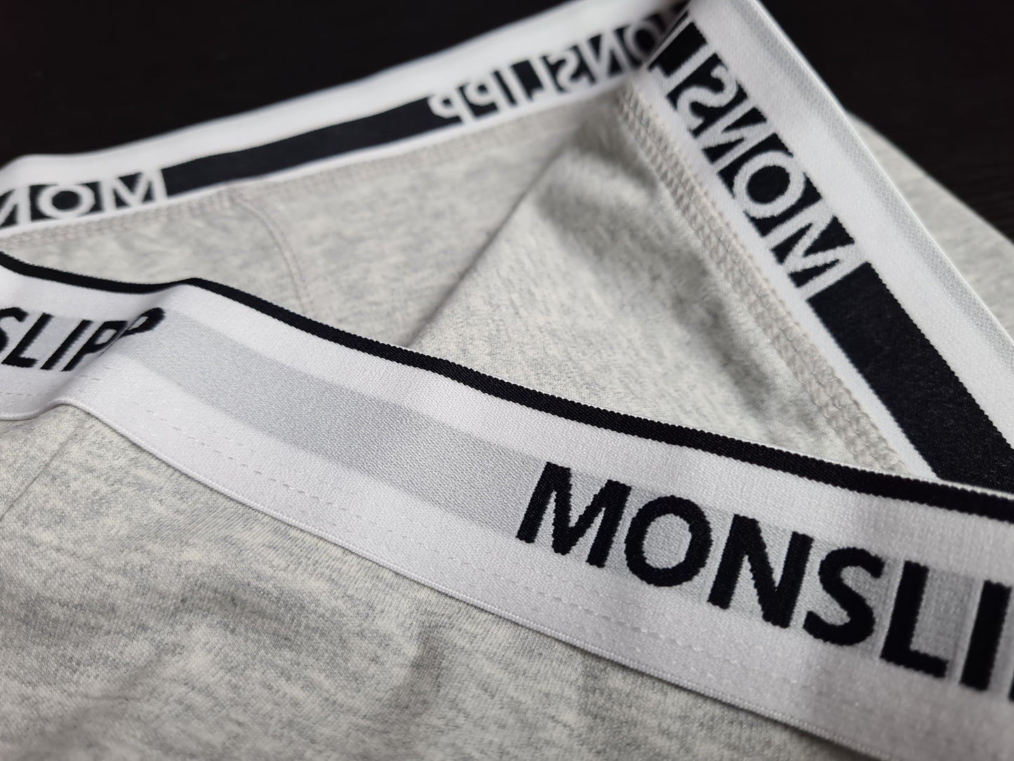 Monslipp – Lot de 3 Boxers Homme en Coton Doux