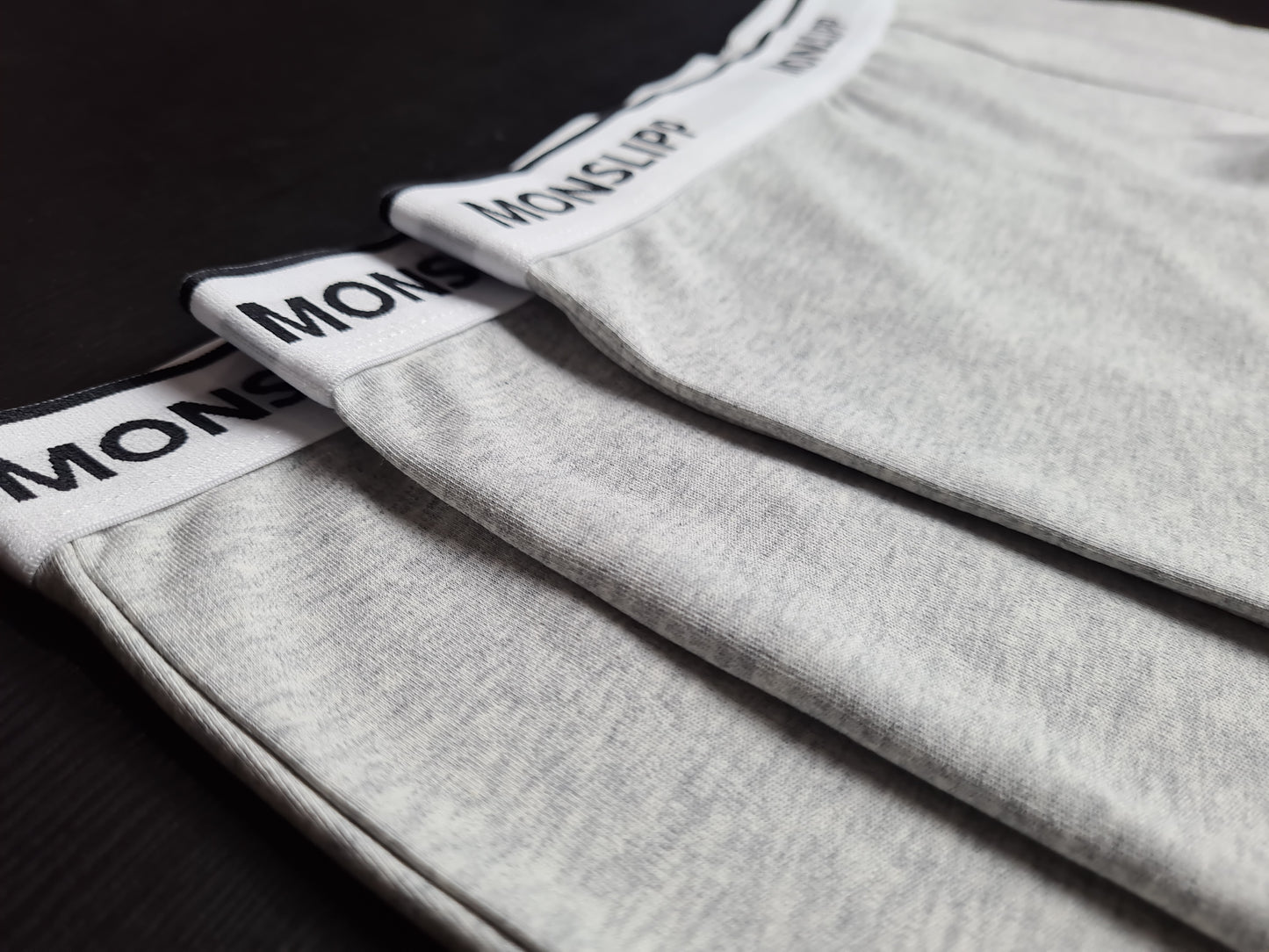 Monslipp – Lot de 3 Boxers Homme en Coton Doux